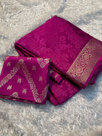 VISCOSE WEAVING PATTERN SAREE
