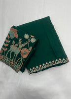 Rangoli Silk Multi Emrodairy Saree