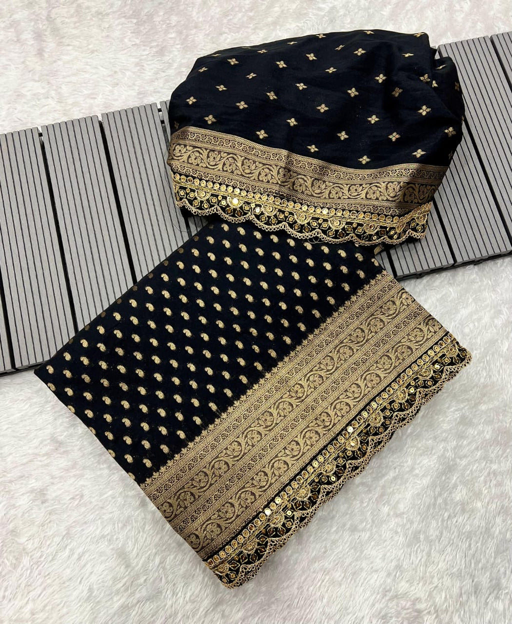 Pure Khaddi Georgette Designer Wedding Saree