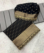 Pure Khaddi Georgette Designer Wedding Saree