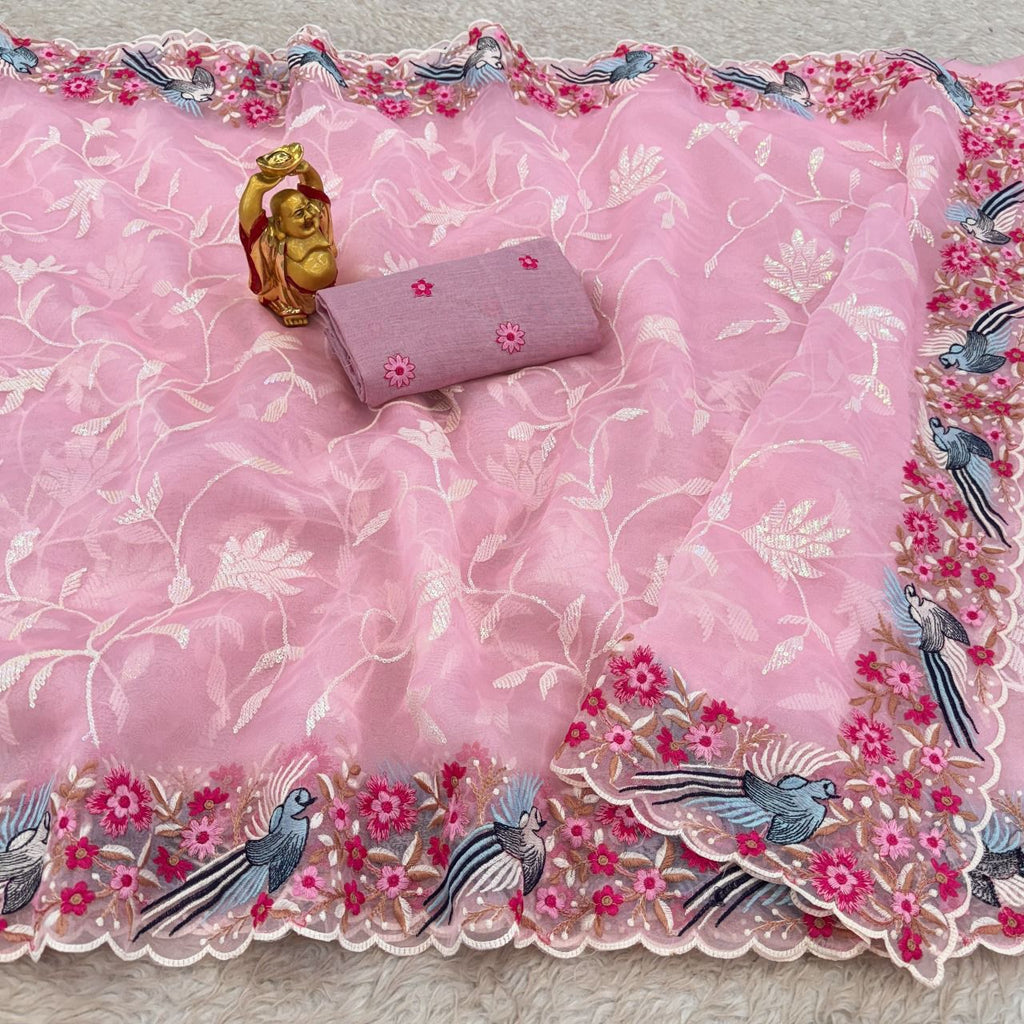 Premium Soft Organza Silk Saree