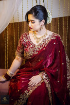 NEW WEDDING EMBROIDERY SEQUENCES WORK SAREE