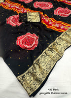 Soft Cotton Crape Saree With Bhandani Prints