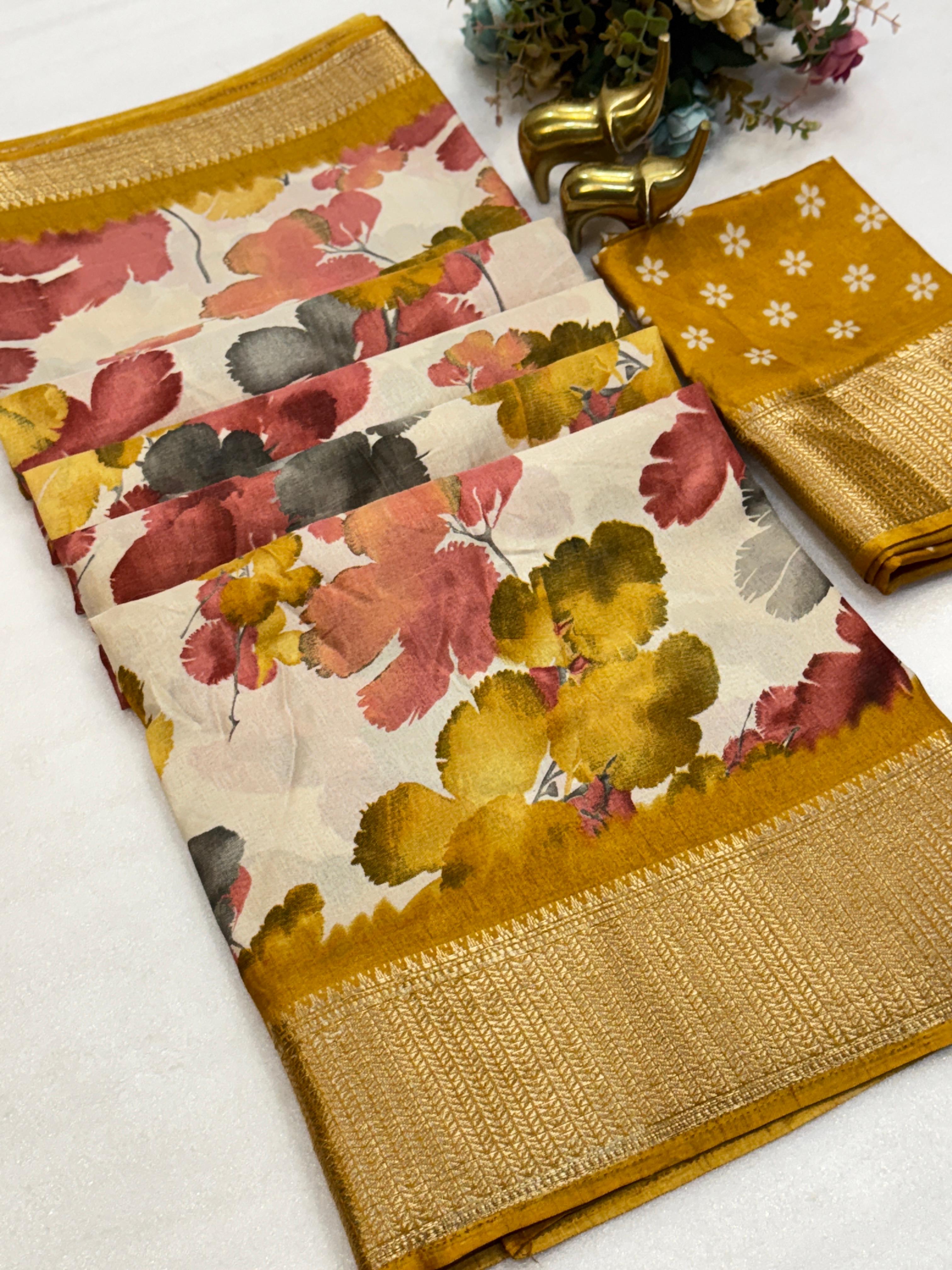 DOLA SILK FLORAL SAREE