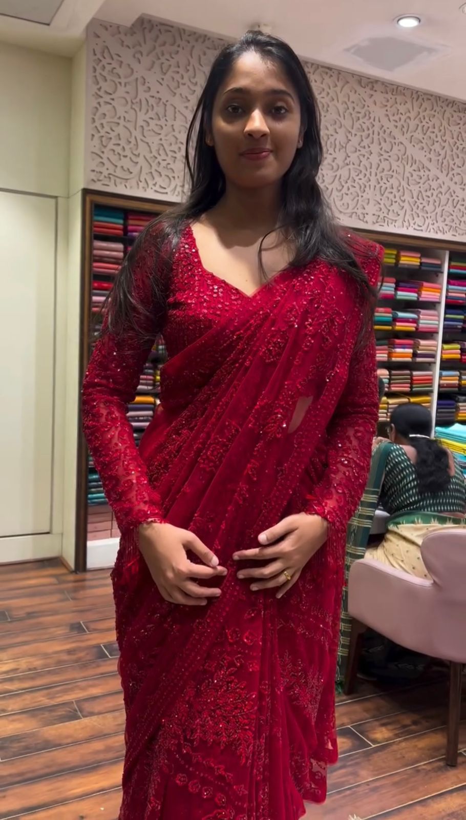 FAUX GORGETTE SAREE