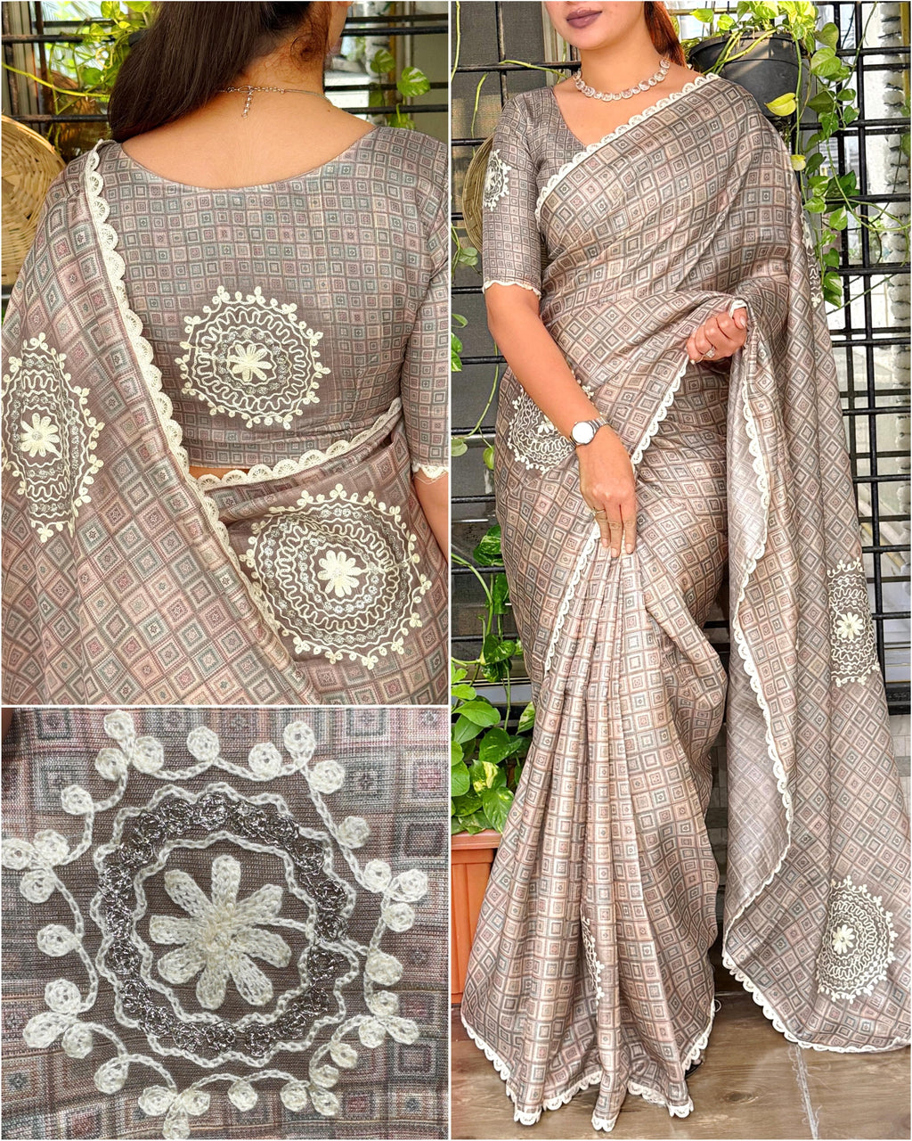 DESIGN -Nargis 🌺 Tusser Cotton Saree
