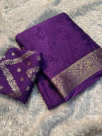 VISCOSE WEAVING PATTERN SAREE
