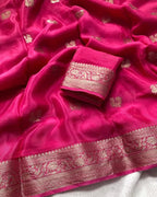 VISCOSE RUSSIAN PURE SILK SAREE