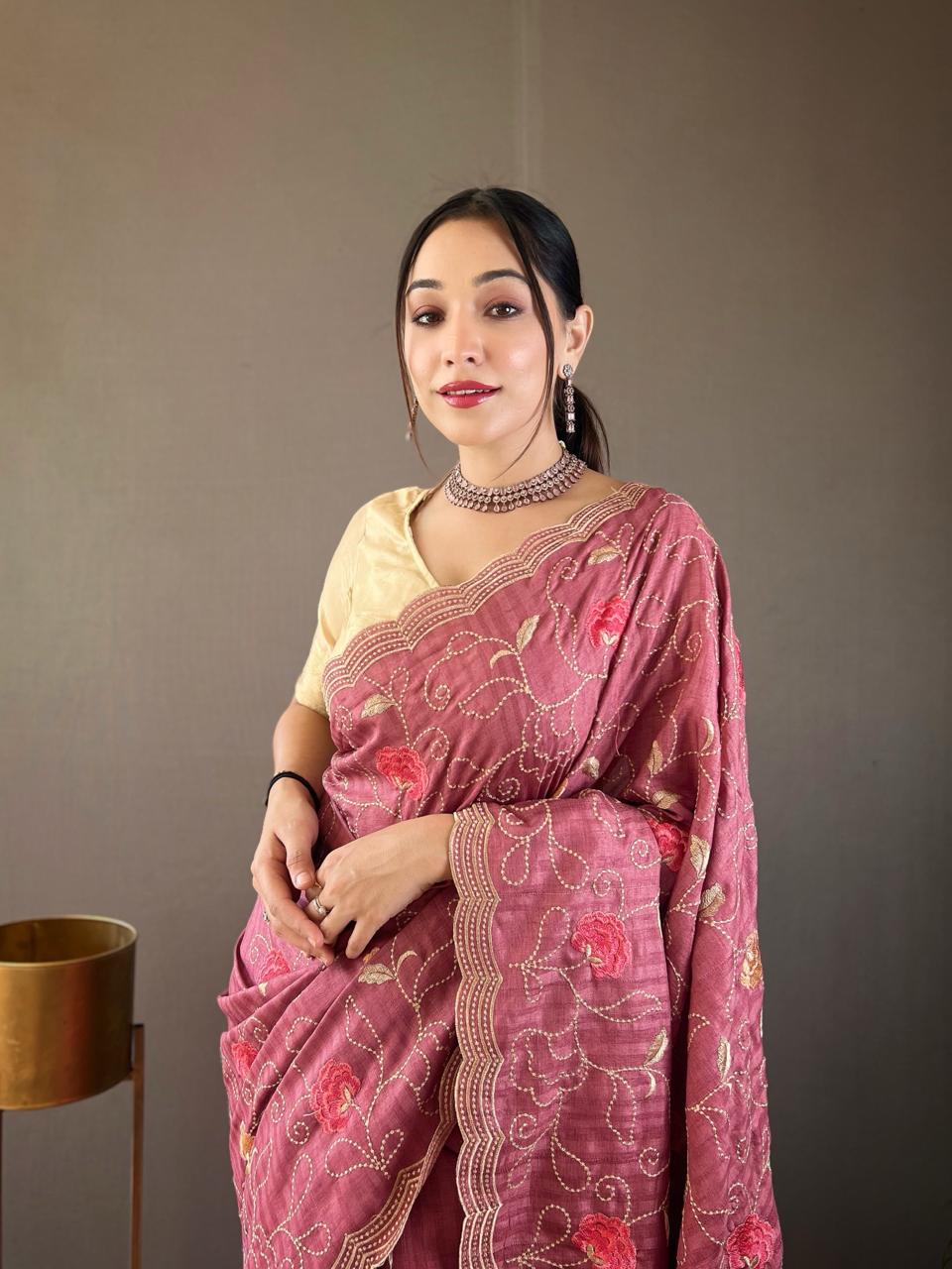 Pure Tussar Silk Sarees