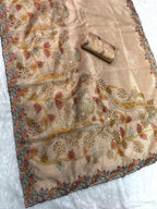 Kalamkari theme Digital print in saree