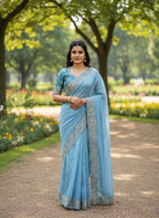Very Soft nd elegant rich look candy crush Saree