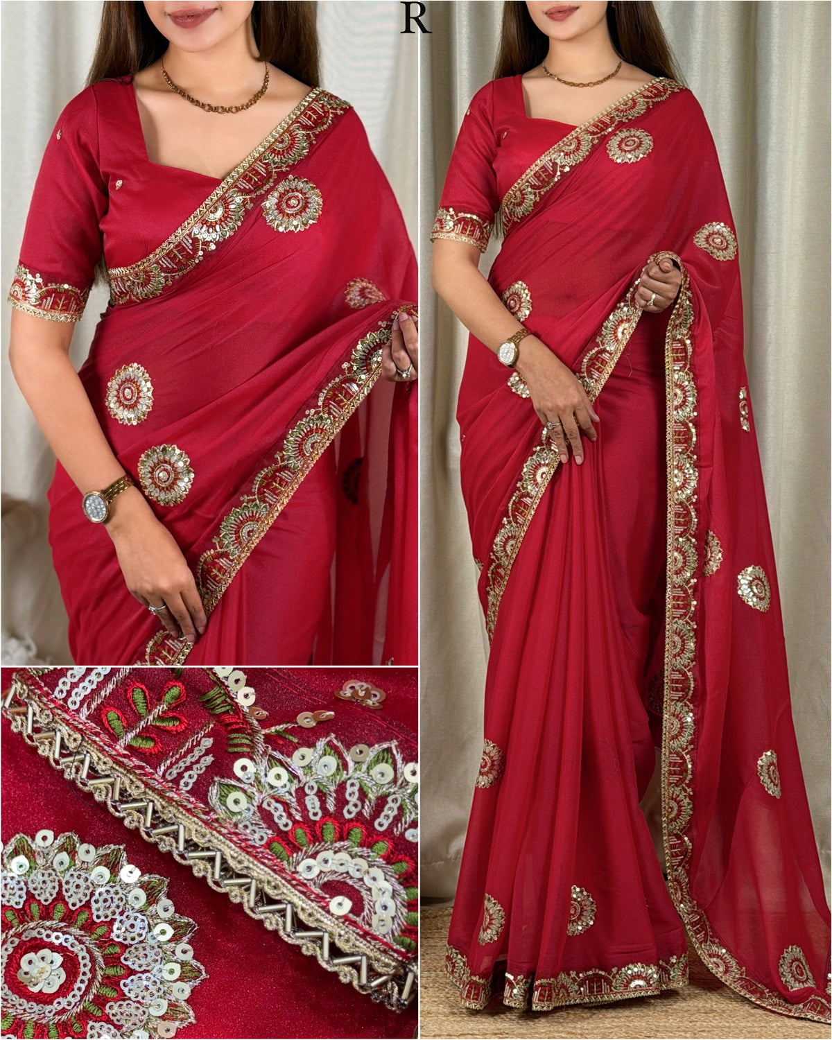 Sunhari Star Georgette Saree