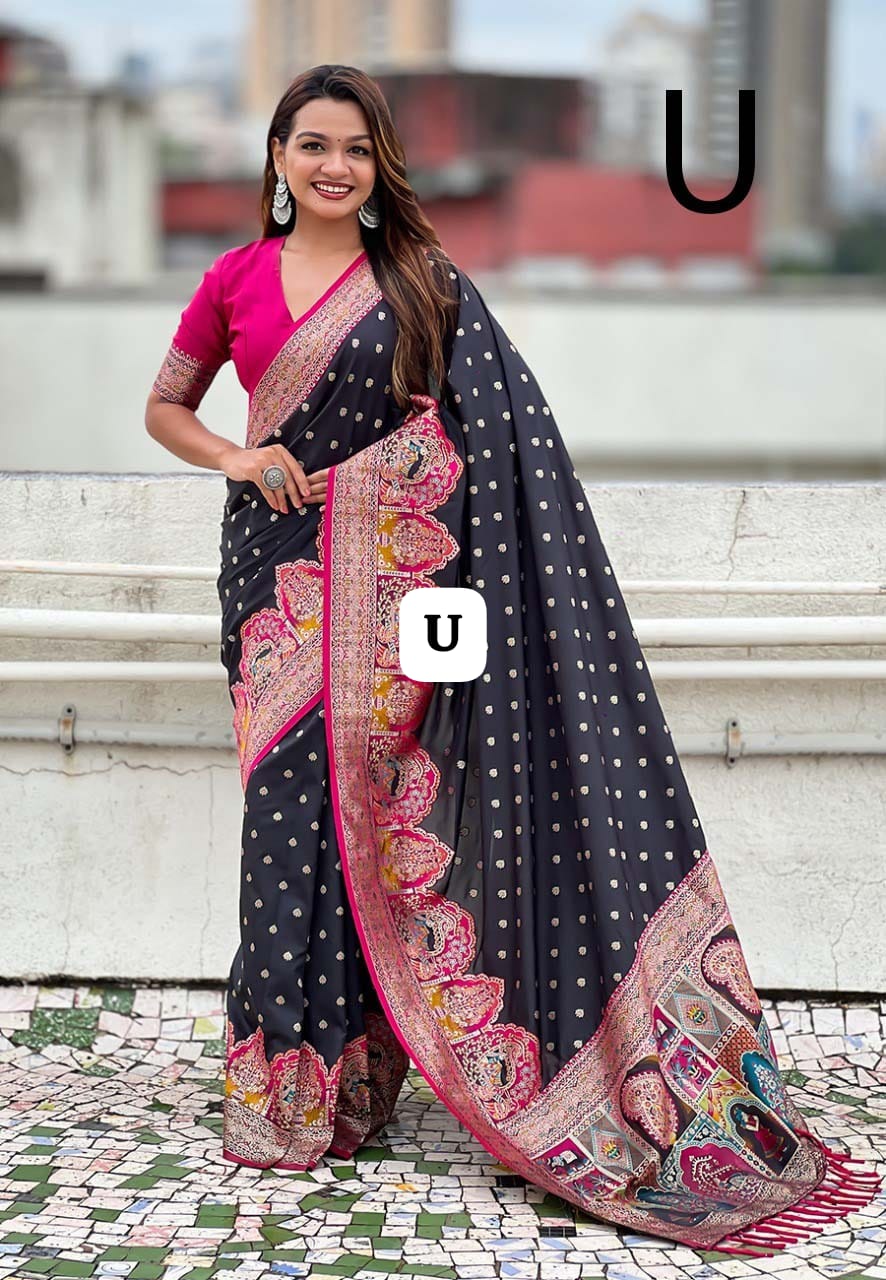 Special Makarsankranti Black Saree Collection