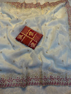 SOFT CRUNCHY ORGANZA SAREE