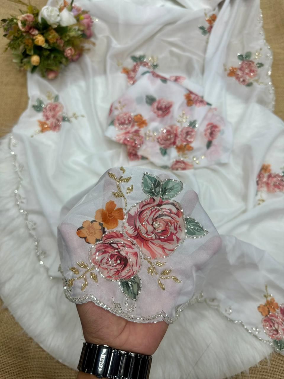 Soft Tebi Digital Printed Saree