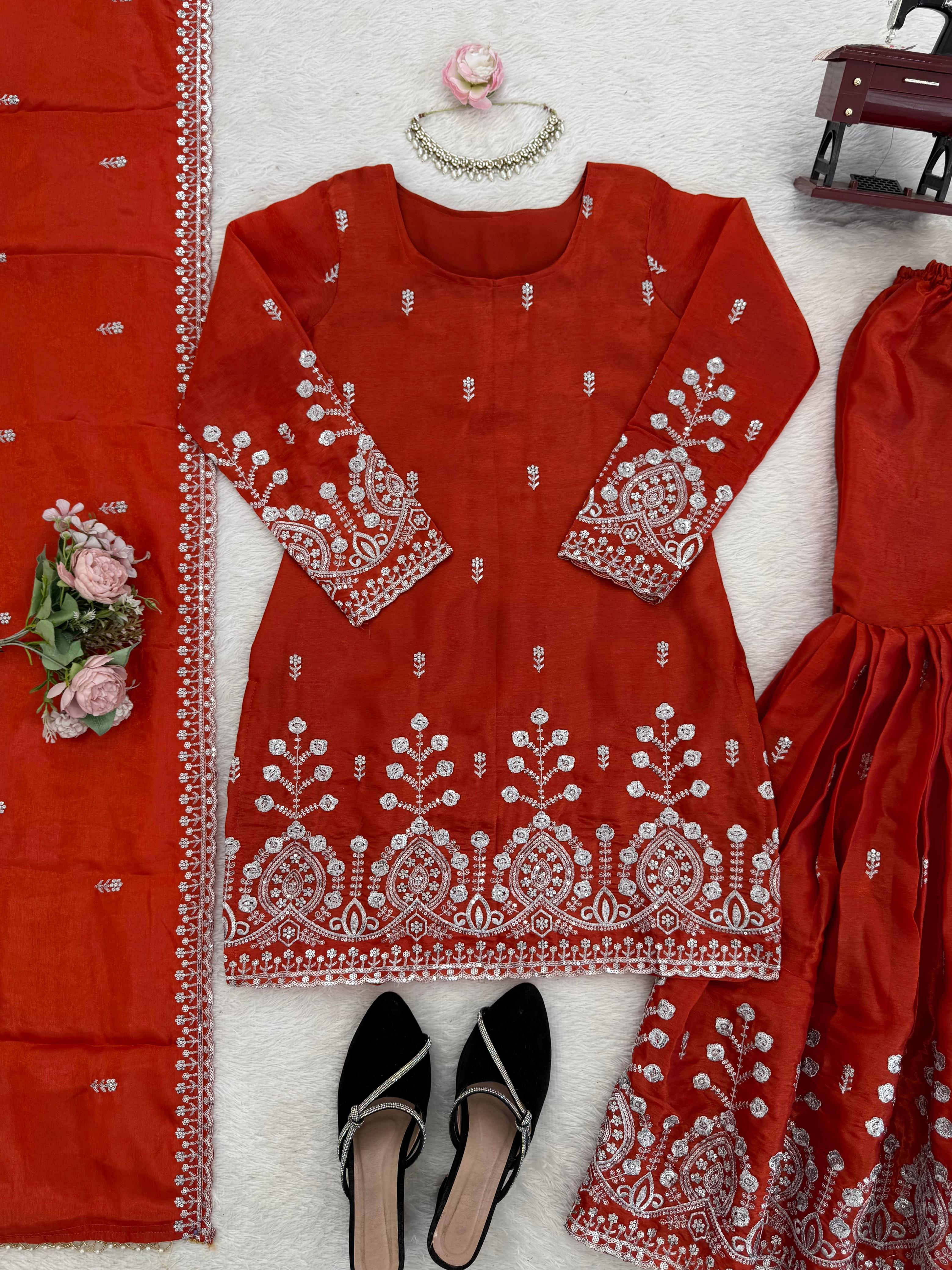 Designer Sharara Set Top Sharara