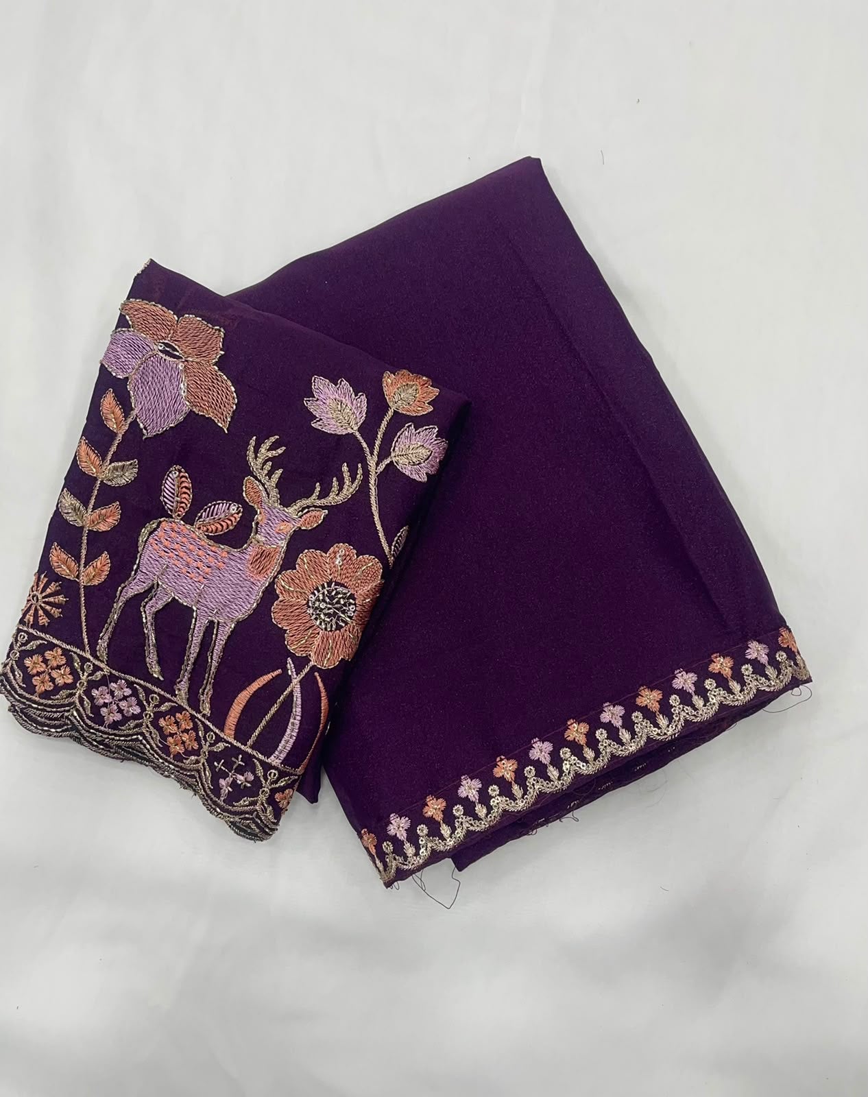 Rangoli Silk Multi Emrodairy Saree