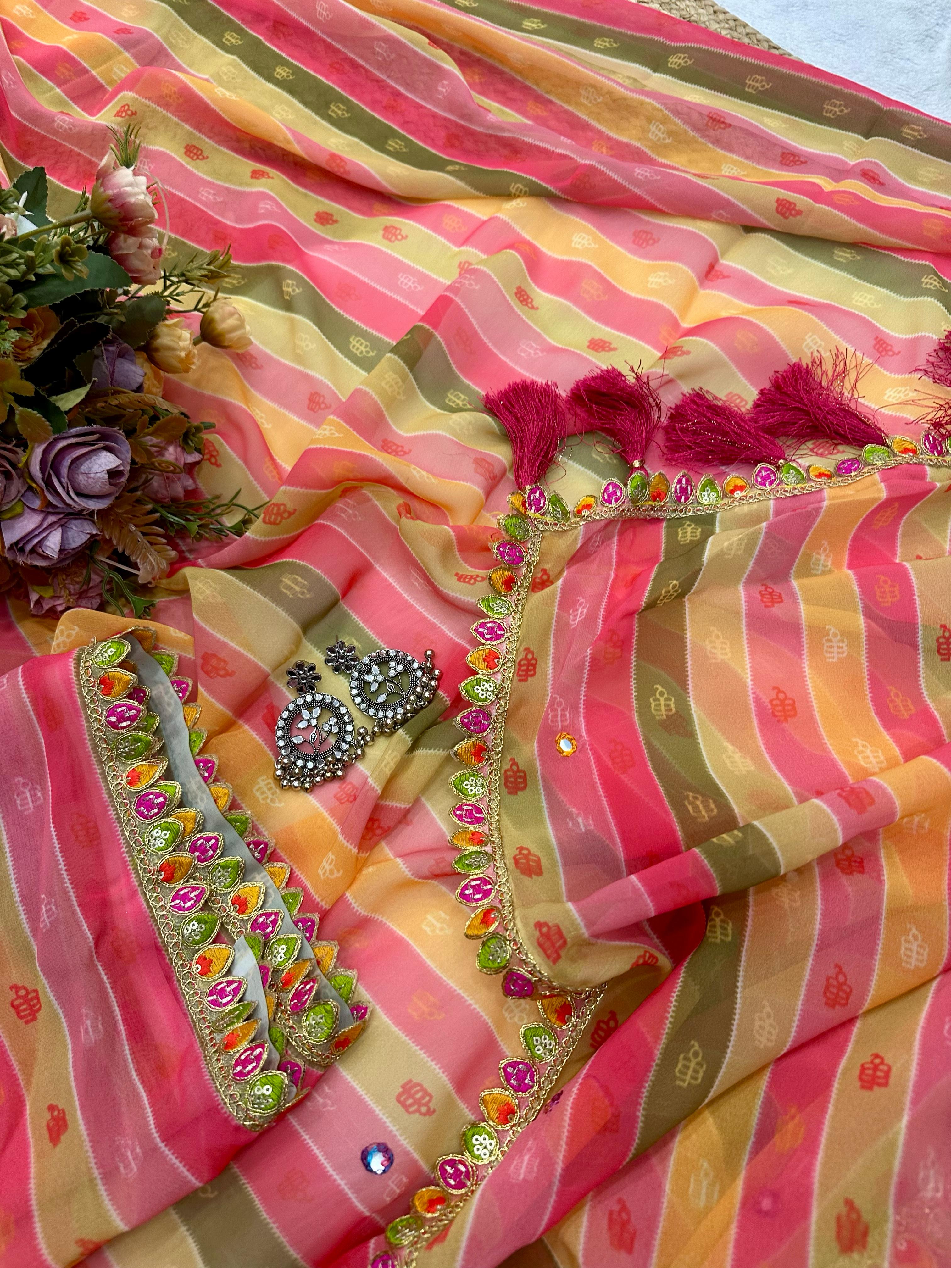 NEW TRENDING DESIGN GOREGETTE SAREE