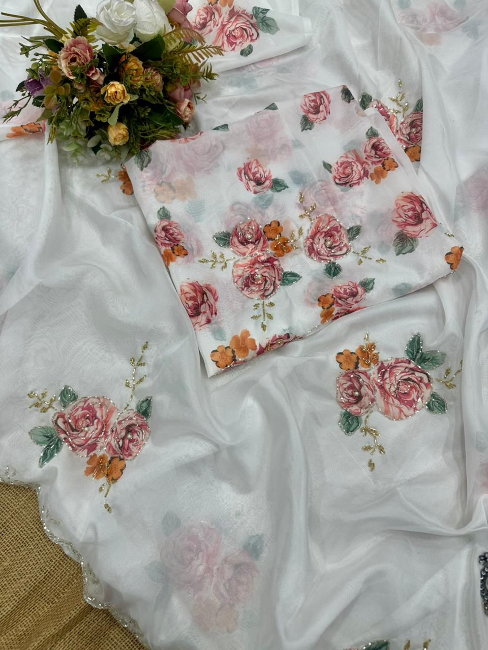 Soft Tebi Digital Printed Saree