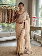 Soft Two Tone Rangoli Silk Saree