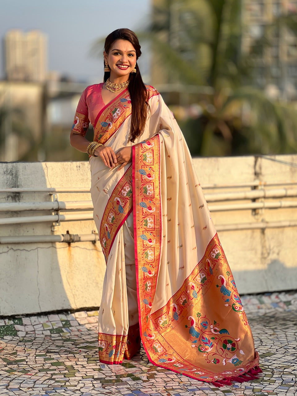 Paithani Silk Saree Multicolore
