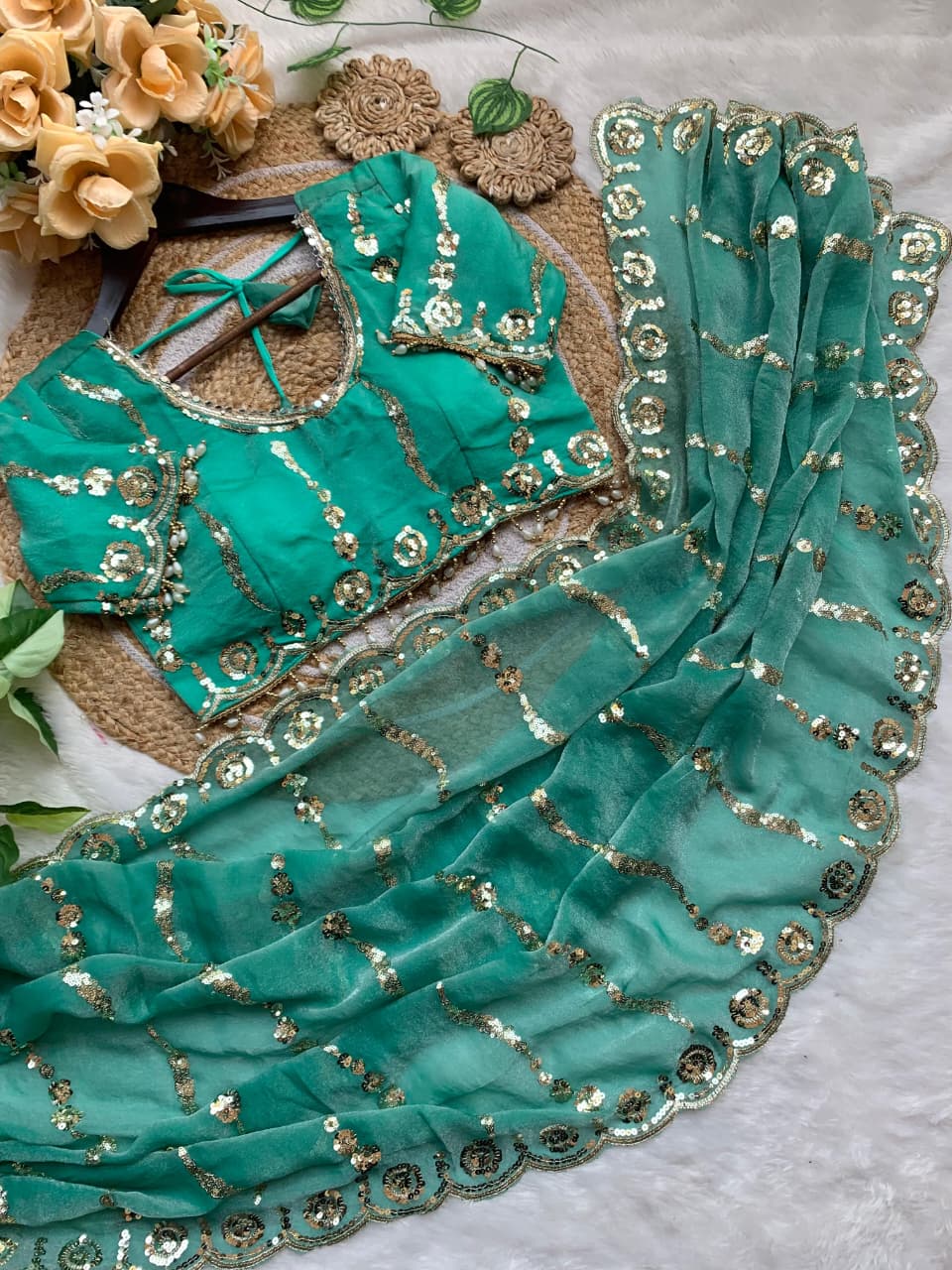 Supriya Sequence Laheriya Saree
