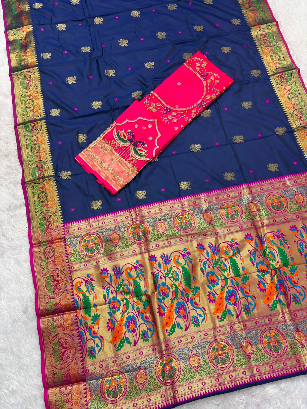 Soft Paithani Silk Saree