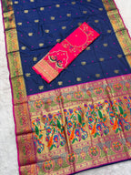 Soft Paithani Silk Saree