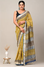 DIGITAL PRINT LINEN SAREE