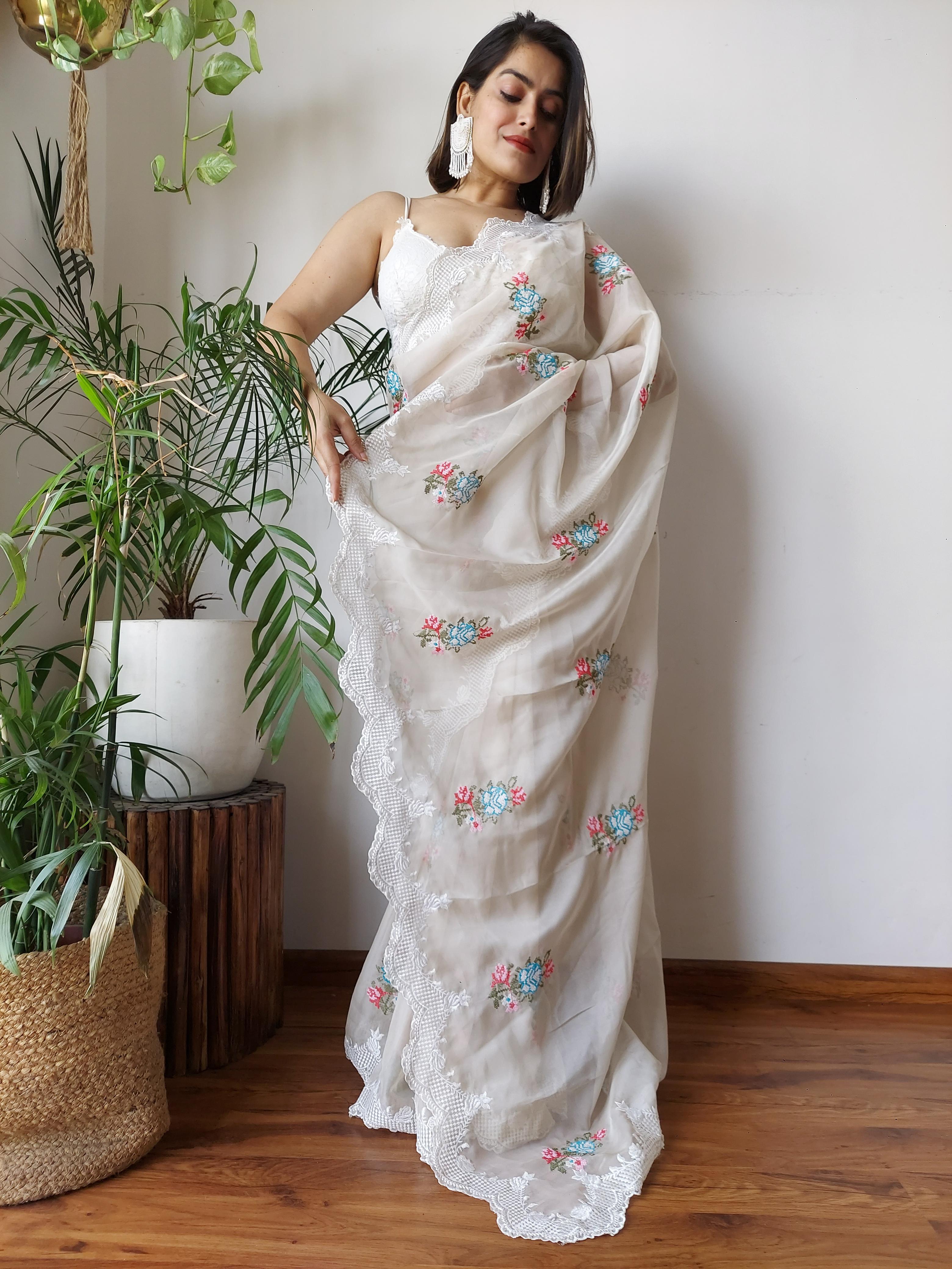 EMBORIDARY WORK SAREE