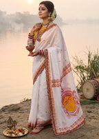 Premium Mulmul Cotton Pooja Special Saree