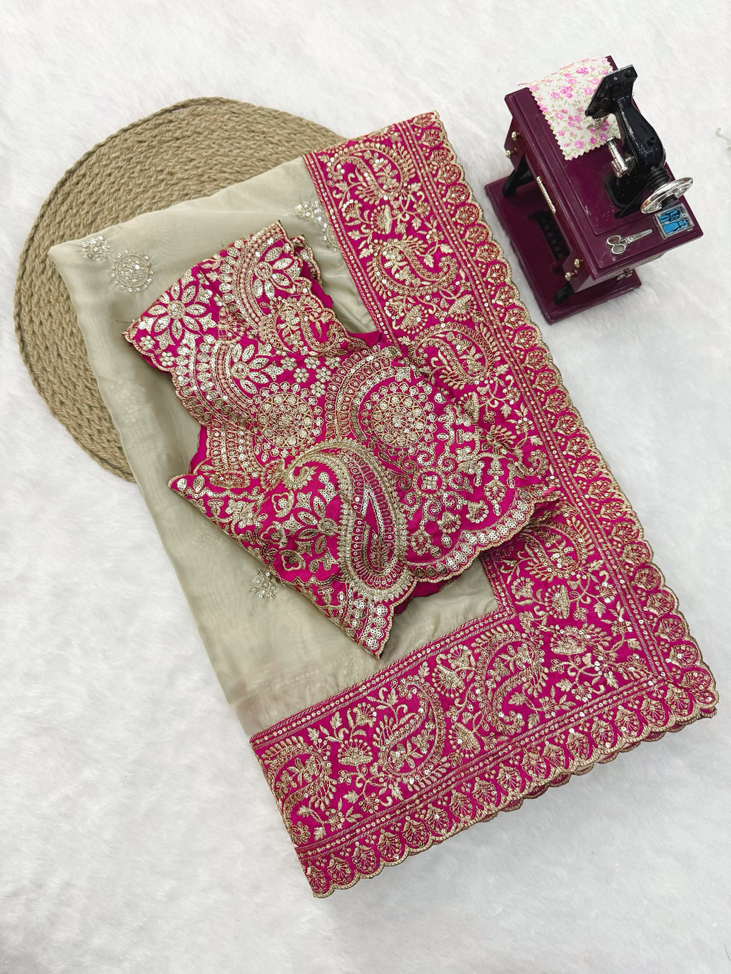 Bollywood Glass Organza Saree
