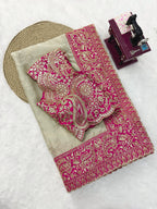 Bollywood Glass Organza Saree