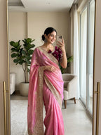 Very soft & elegant rich look fendy sartin fabric