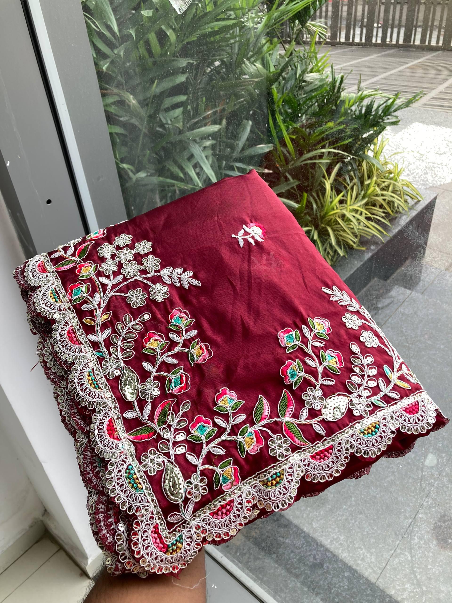 Maharani Black Rangoli Silk saree