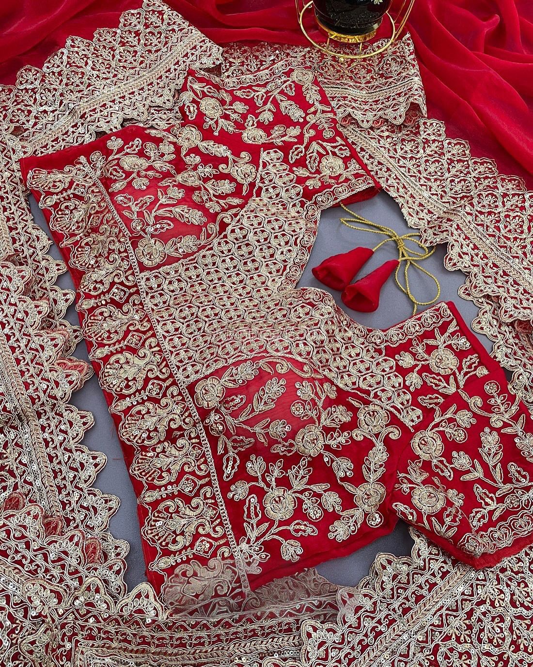 Fancy Fendy Satin Fabric Saree