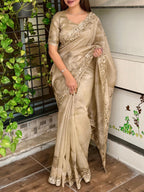 Glass Organza Saree