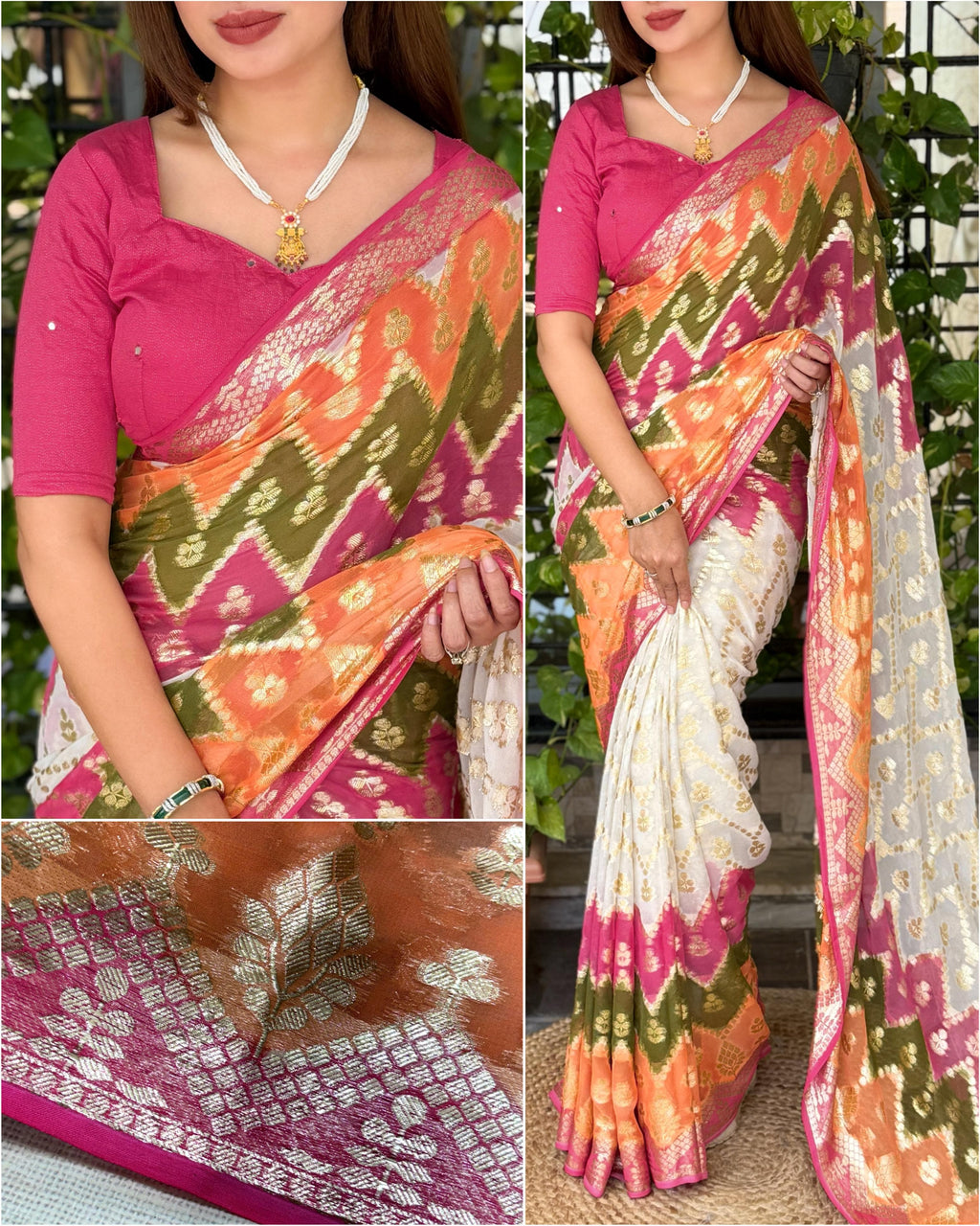 Viscose Georgette Saree