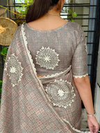 DESIGN -Nargis 🌺 Tusser Cotton Saree