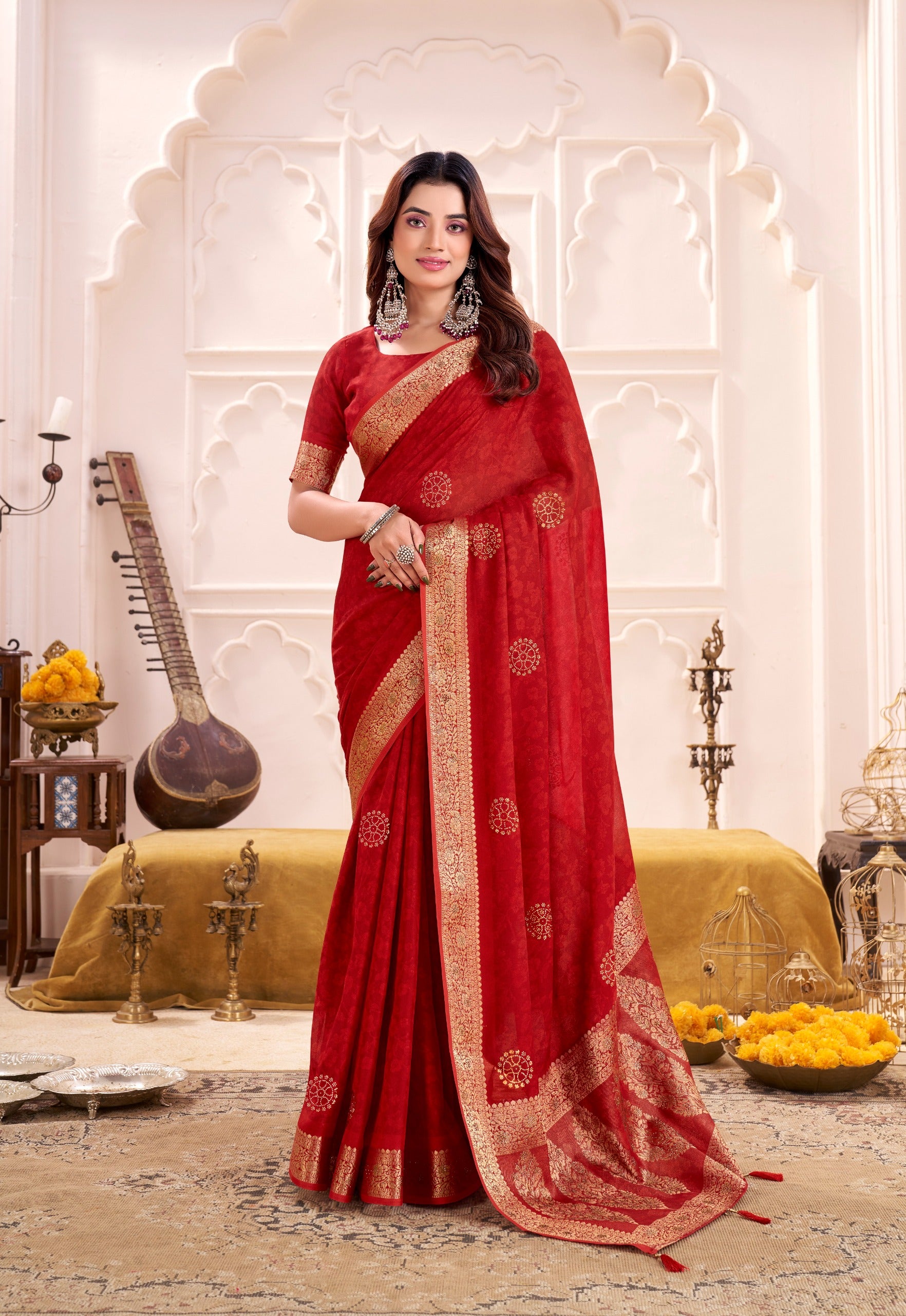 SUPERHIT JEQUARD PALLU SAREE