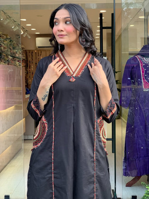 BANANA SILK KURTI PALZO