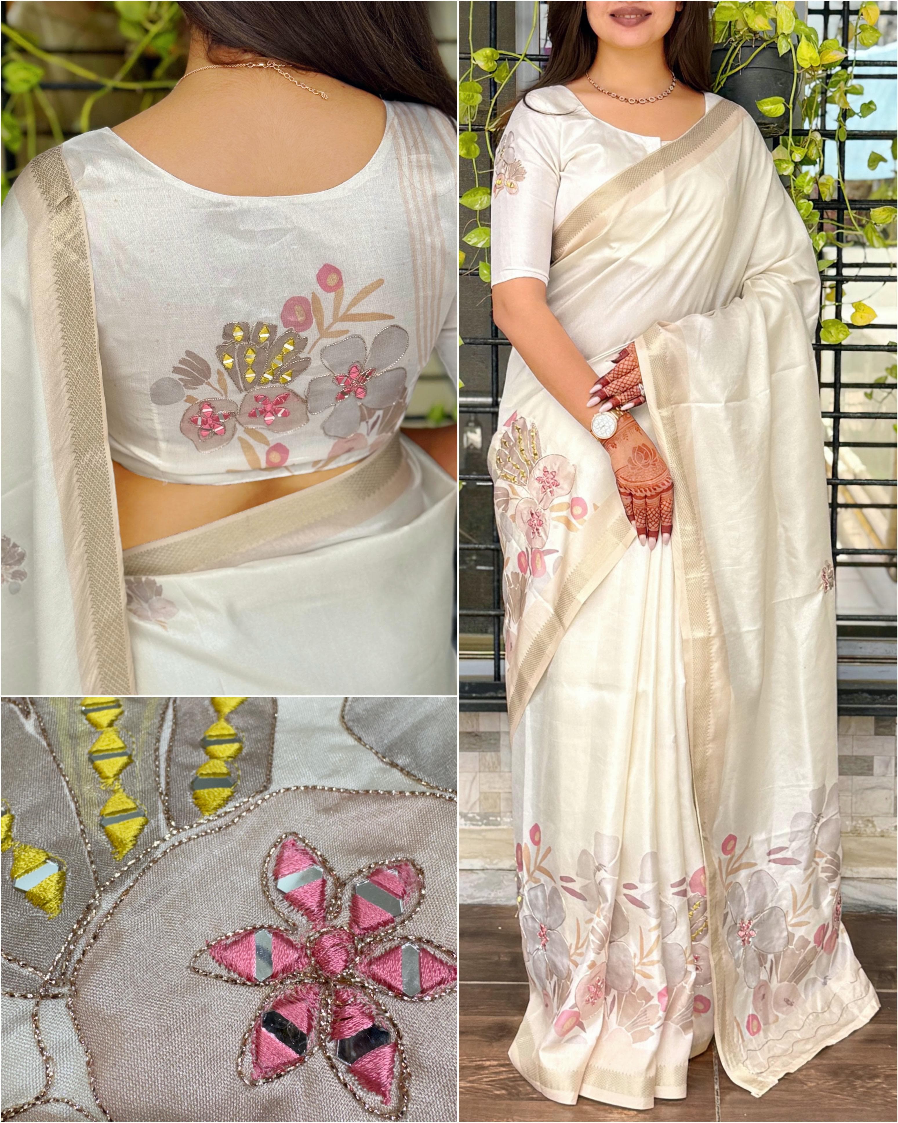 Kusum Tusser Cotton Saree