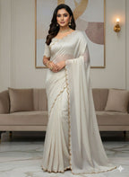 Space Chiffon Silk Saree