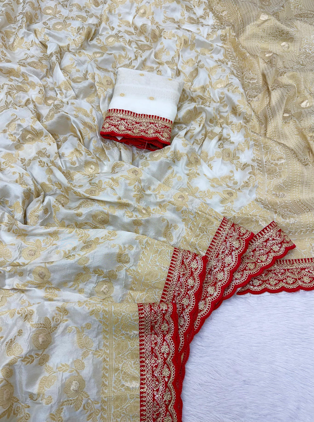 Charming Pure Khadi Saree