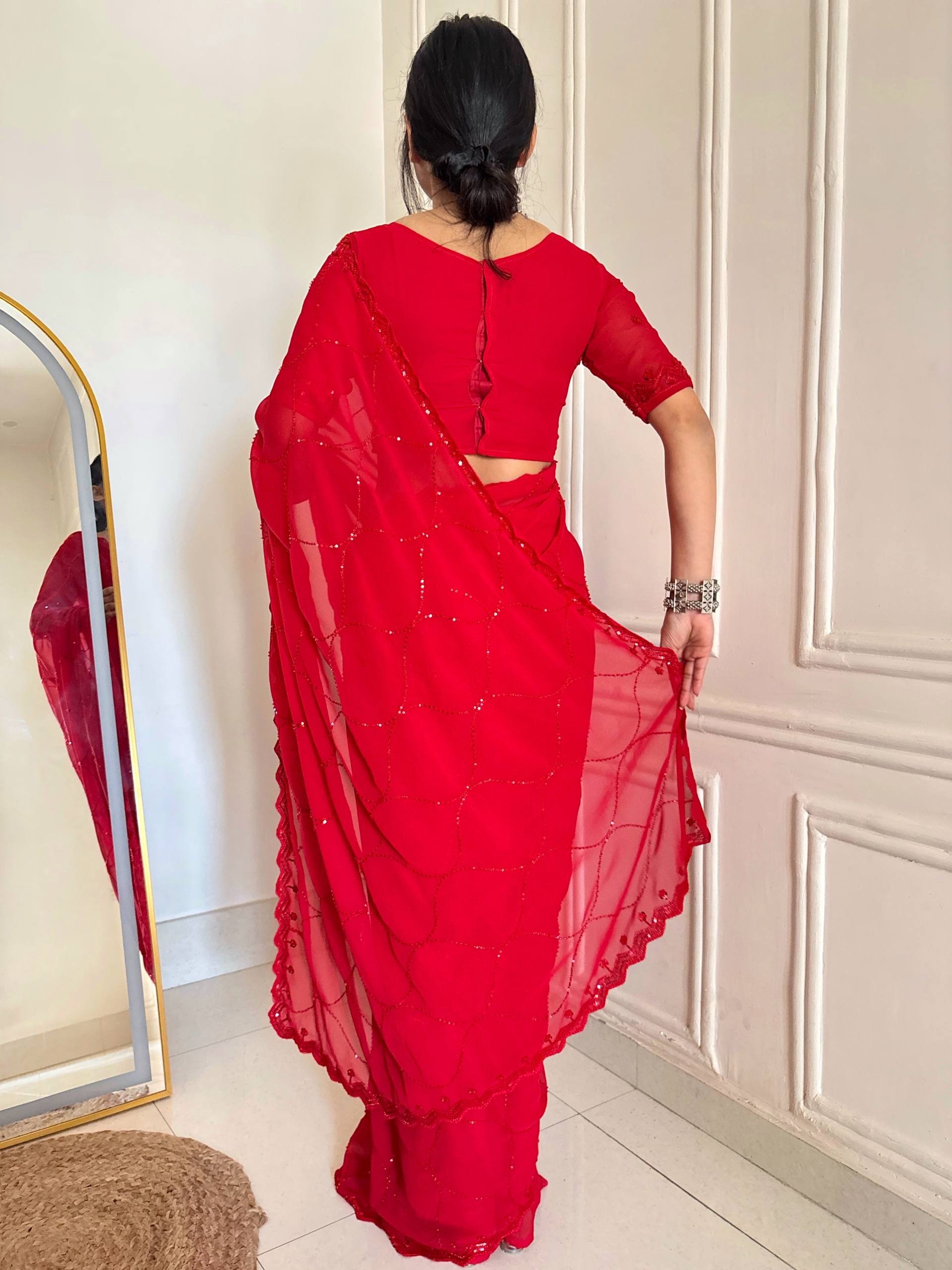 Faux Georgette Trending Saree