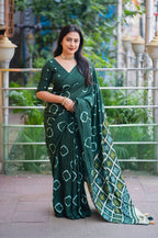 BANDHANI VISCOSE SAREE