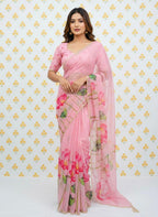 Soft Tabby Floral Print Saree