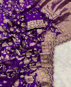 Wedding Attire pure khaddi georgette designer saree
