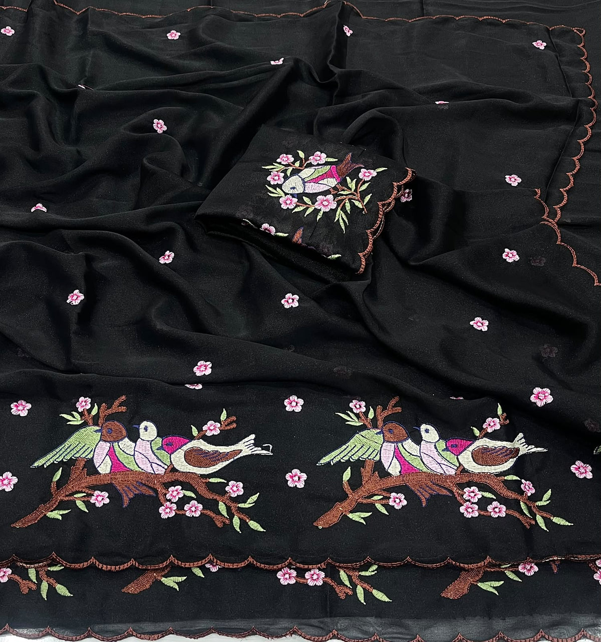 Cocktail Star Georgette Desgin Saree