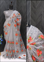 Heavy Butterfly Net Most Demanding Saree